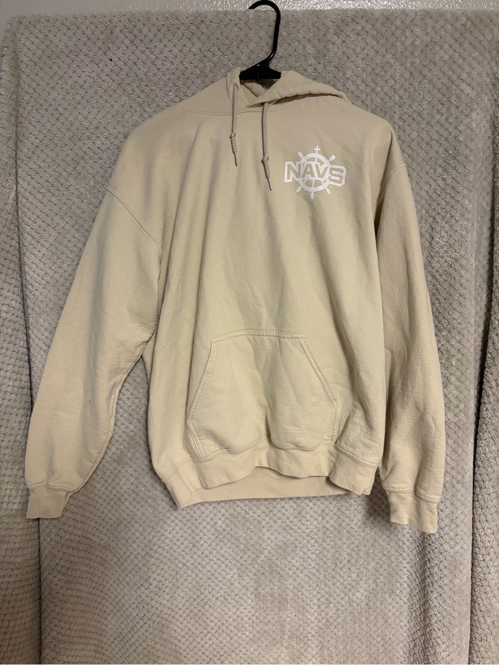 Cream unisex Hoodie Sweatshirt